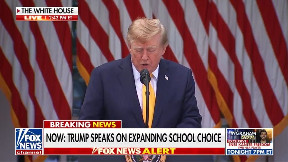 Trump takes aim at critical race theory and transgender ideologies in public schools