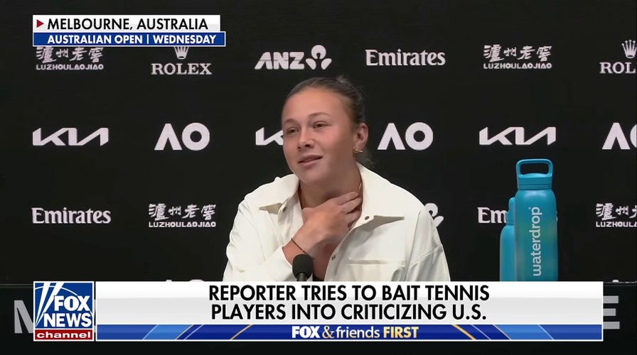 American tennis stars unopen  down   reporter's cynical question   astir  US