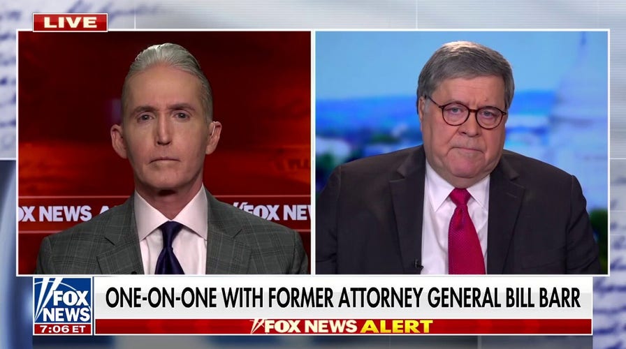 Bill Barr describes 'feeding frenzy' that almost drove Trump from office