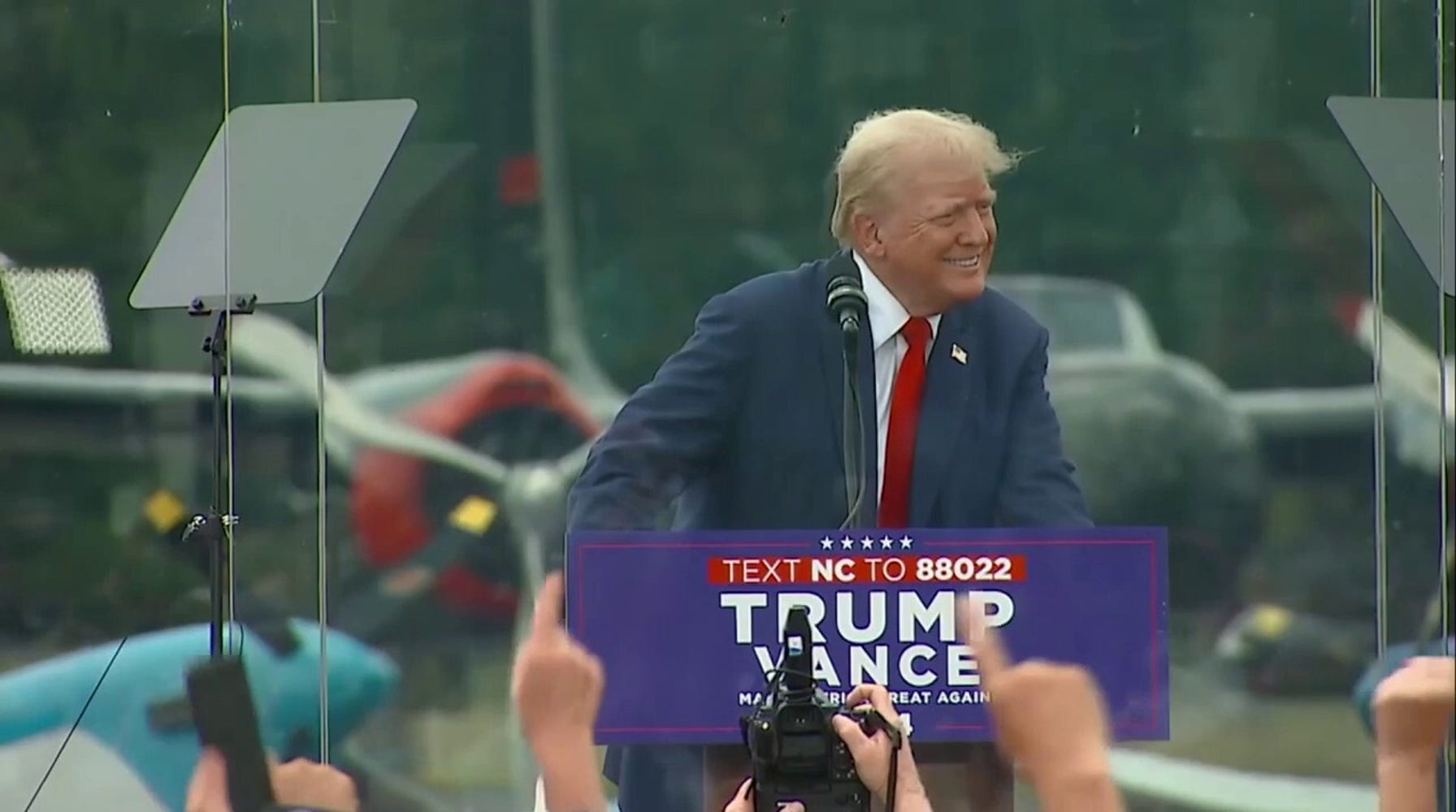 Trump's First Outdoor Rally Since Assassination Attempt Protected by Bulletproof Glass