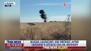Russia launches 300 drones following Ukraine's strike on oil refinery