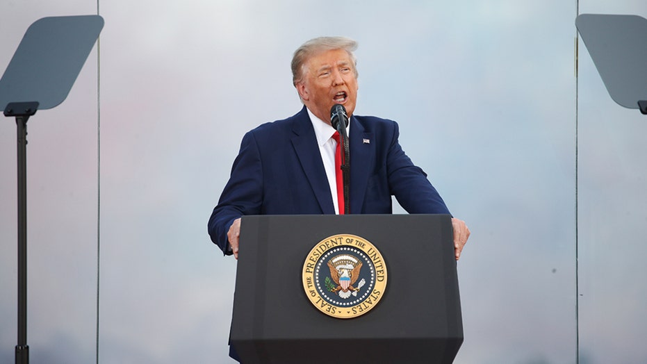 Trump Defends Us History Blasts Radical Left In Salute To America Celebration Fox News