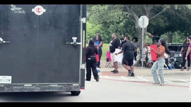Tense confrontation breaks out between drivers and Karmelo Anthony supporters outside courthouse