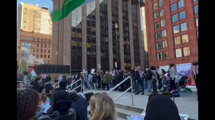 NYU protesters denounce police