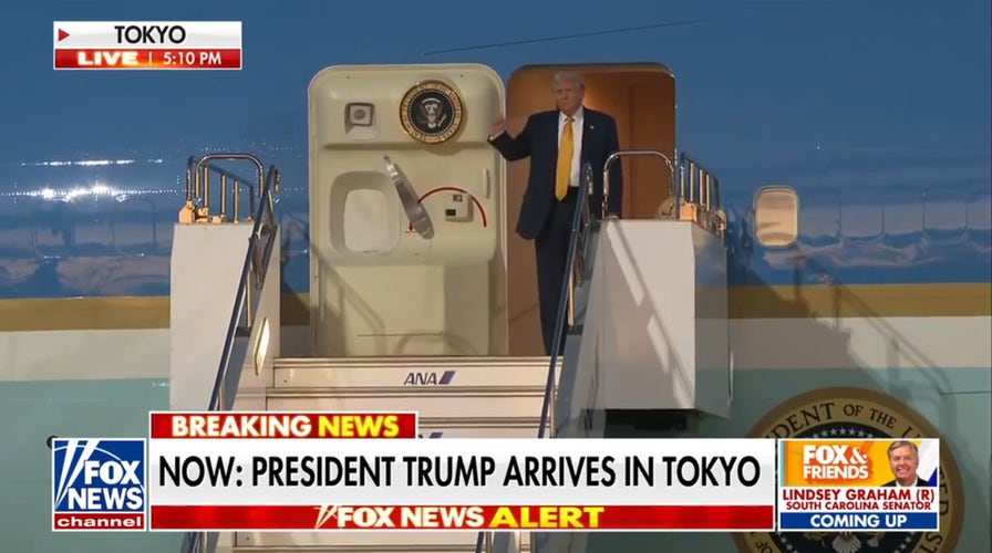 Trump lands in Tokyo for high-stakes Asia visit focused on trade, security