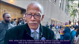 New York state Sen. Robert Jackson rallies for Zohran Mamdani outside 30 Rock