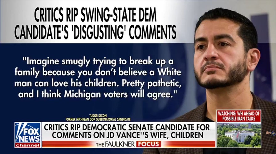 Democratic Senate candidate criticized for remarks about JD Vance’s family