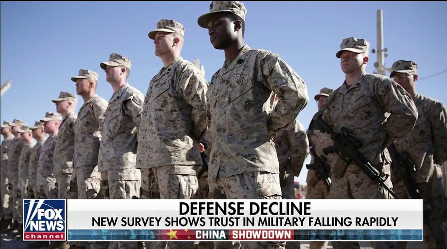 Confidence in military declining rapidly, new survey shows
