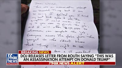 Bombshell letter revealed from Trump assassination suspect