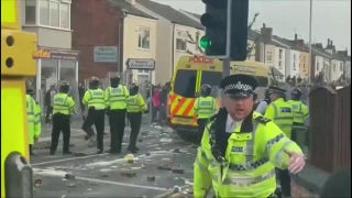 English town of Southport clashes with police after three girls killed in stabbing - Fox News