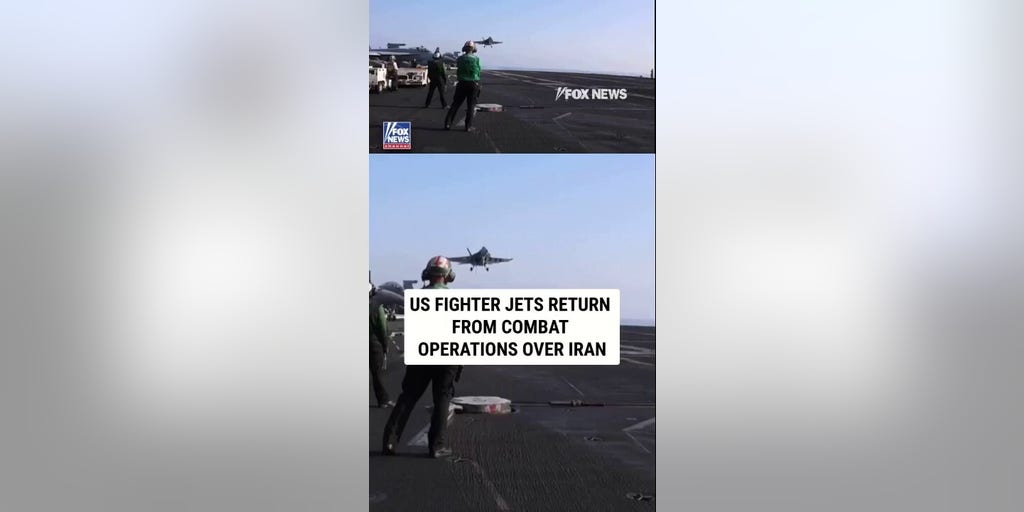SEE IT: Fighter jets return from combat operations over Iran