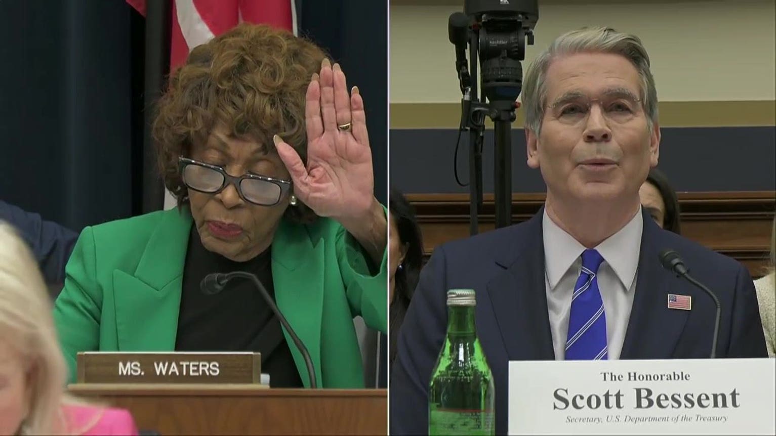 Treasury Secretary Bessent clashes with Dem Rep Waters over AI safeguards