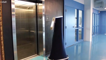 Robot guards are working workplace security