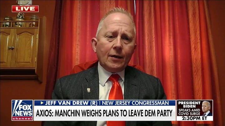 Rep. Van Drew invites Sen. Joe Manchin into Republican party amid criticism over Build Back Better