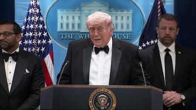 Trump speaks after shots fired outside White House Correspondents' Dinner