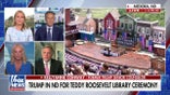 Trump visits the Roosevelt Presidential Library in North Dakota