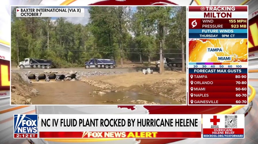 Los hospitales se enfrentan a una escasez crítica de líquidos intravenosos tras el huracán Helene