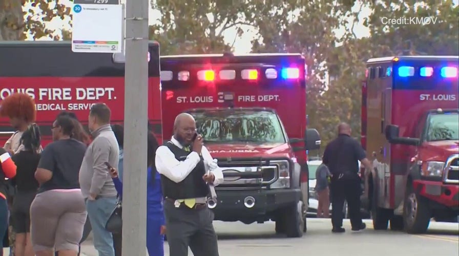 Families reunited and emergency workers on the scene following St. Louis school shooting