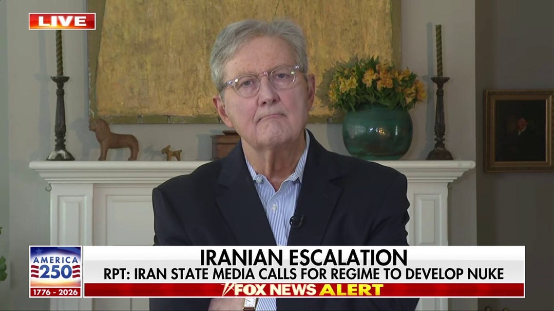 Sen. John Kennedy says 'we can't back down' against Iran
