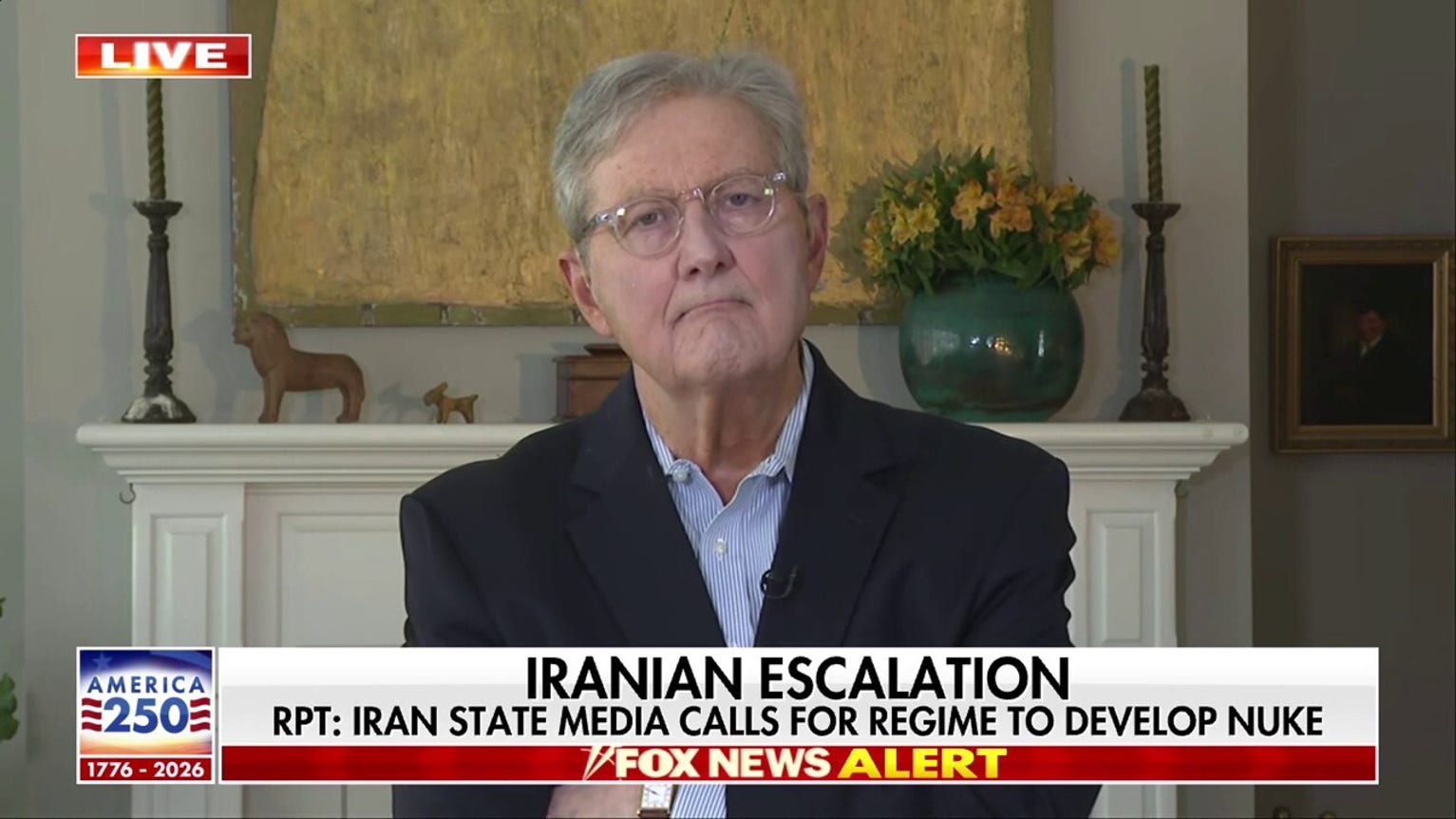 Sen. John Kennedy says 'we can't back down' against Iran