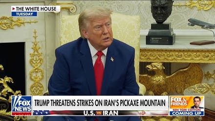 Trump threatens strikes on Iran's Pickaxe Mountain