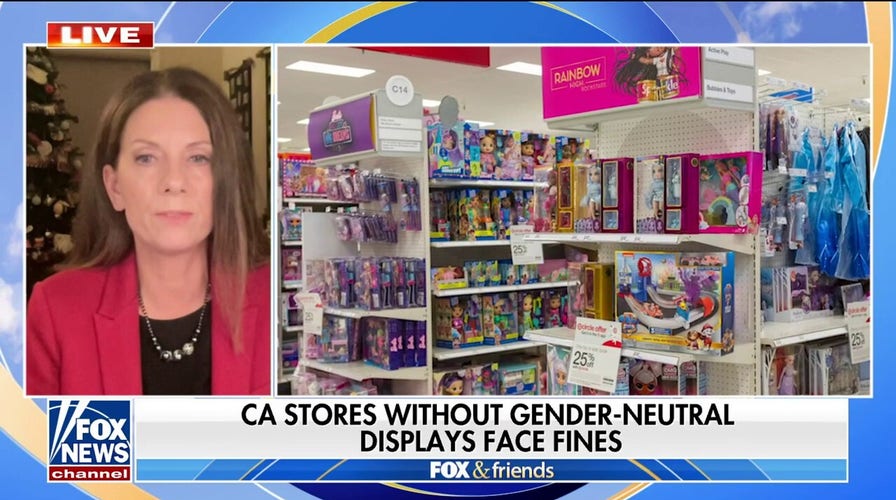 Former California lawmaker slams state law requiring stores to include gender-neutral toy sections: 'Stunned'