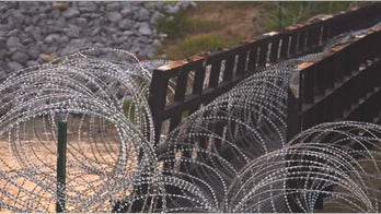 Migrants Crossing River Obstacles