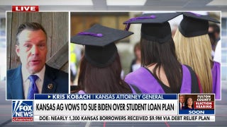 Kansas attorney general promises to sue Biden over student loan forgiveness: 'So unfair' - Fox News