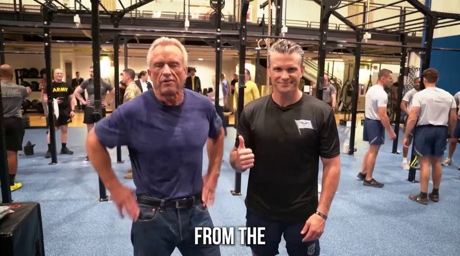 RFK Jr., Hegseth compete in workout challenge