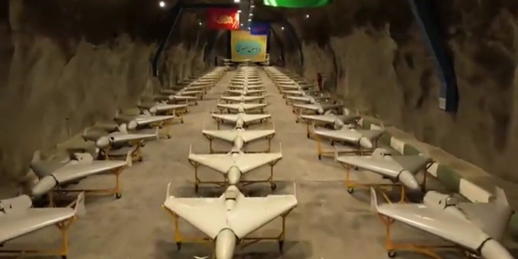 Iranian propaganda footage shows stockpiled attack drones