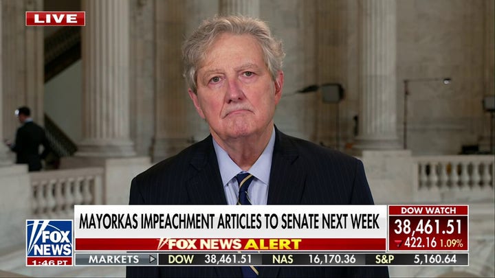 Maybe Mayorkas wants more money for welcome mats: Sen. John Kennedy