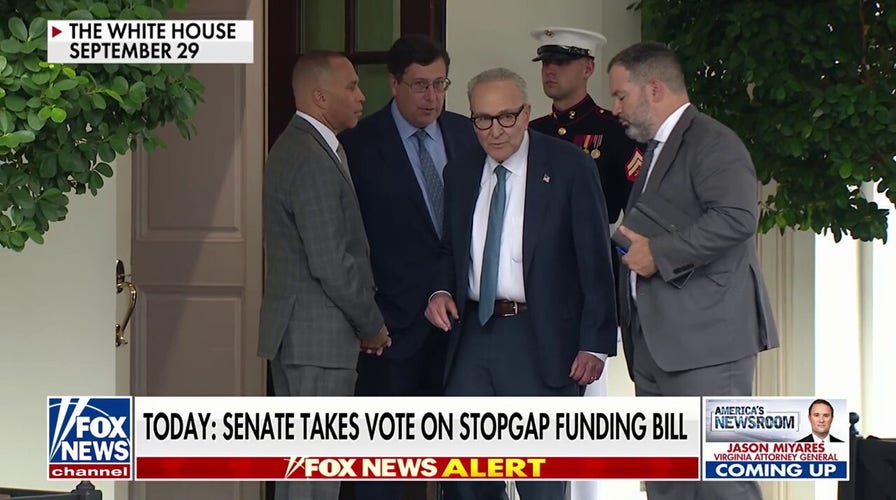 Senate prepares key vote on stopgap bill as shutdown grinds on