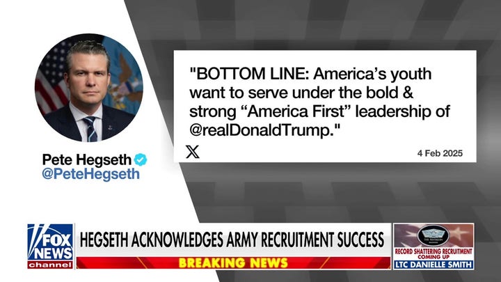 Army recruitment surges to 15-year high under Trump administration 