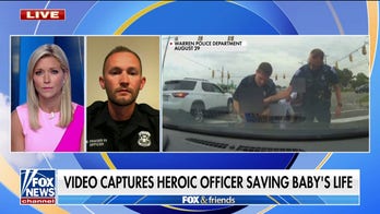 Michigan police officer saves baby's life during traffic stop