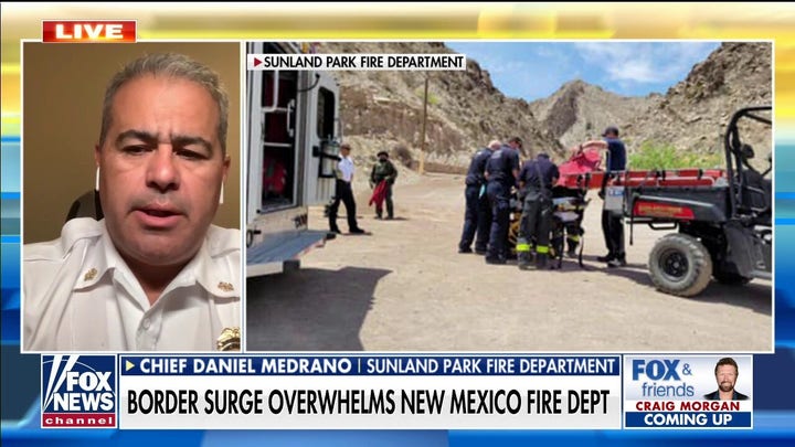 Migrants injured falling from border wall rescued and treated by small-town fire department in New Mexico