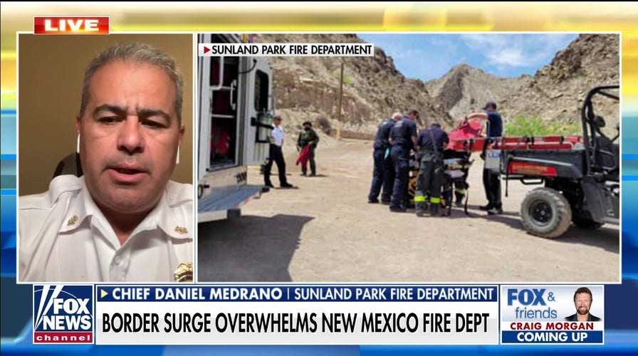 Migrants injured falling from border wall rescued and treated by small-town fire department in New Mexico