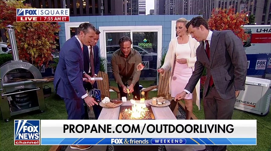 ‘Fox & Friends Weekend’ co-hosts heat up FOX Square in celebration of National Propane Day