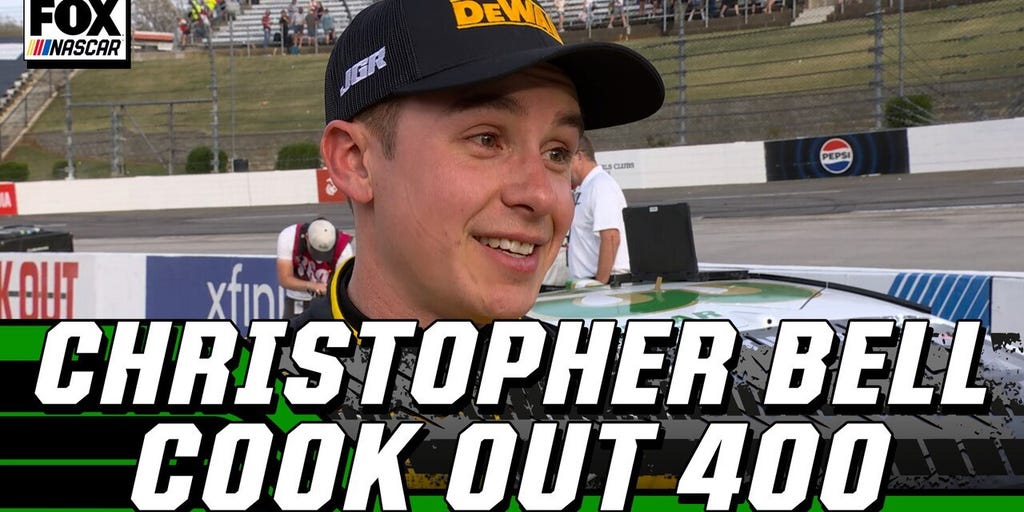 'Qualifying really good was a big part of our success'– Christopher Bell on the Cook Out 400 | NASCAR on FOX