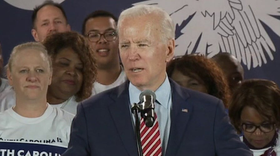 Joe Biden speaks at a kick off rally for his South Carolina campaign
