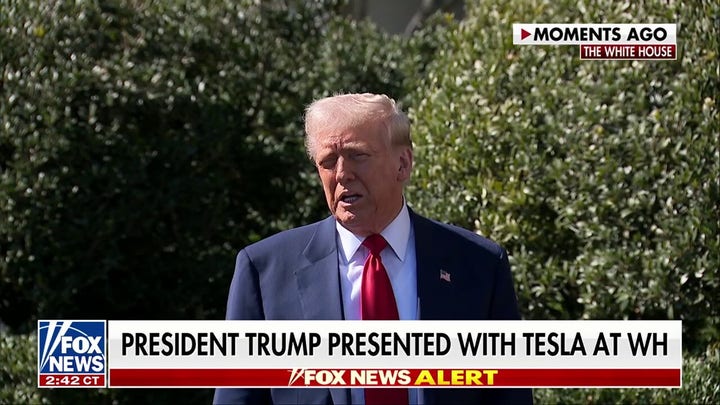 President Donald Trump shows support for Elon Musk, Tesla