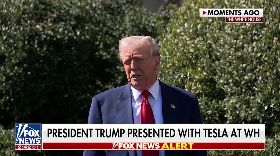 President Donald Trump shows support for Elon Musk, Tesla