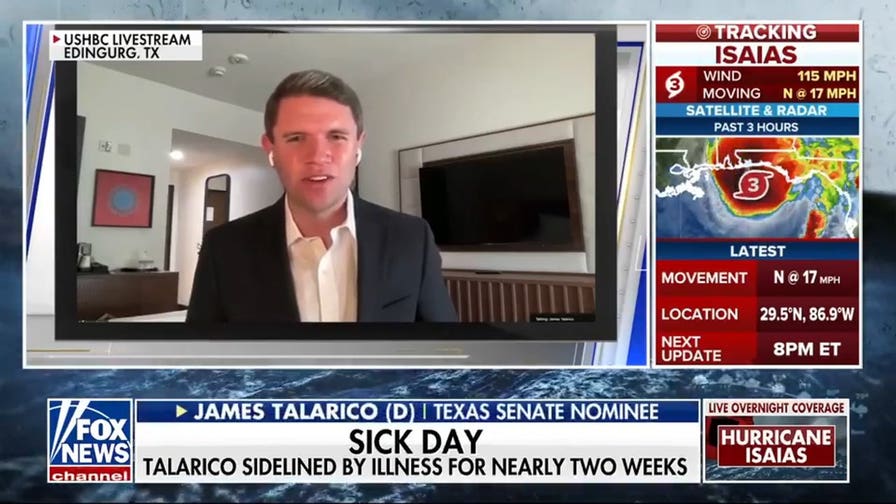 James Talarico seen after 13-day absence due to illness