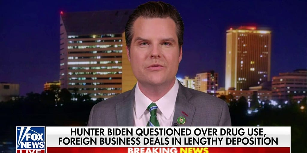 Matt Gaetz on Hunter Biden scandal: This is a bribe dressed up in drag as a  business transaction | Fox News Video
