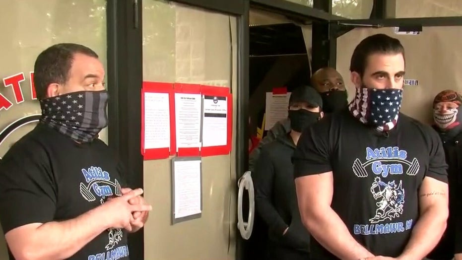 Supporters gather at NJ gym reopening despite lockdown: 'We will not stand down'