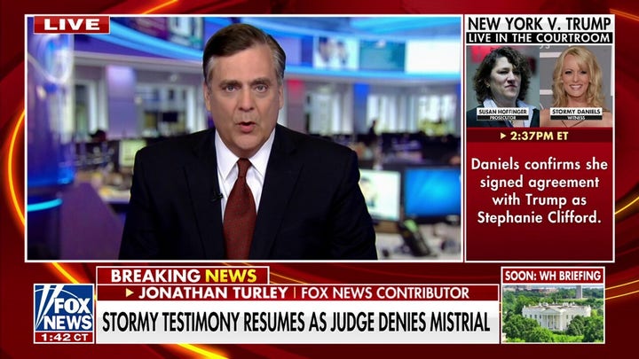 Turley: Stormy Daniels is 'entirely unnecessary witness'