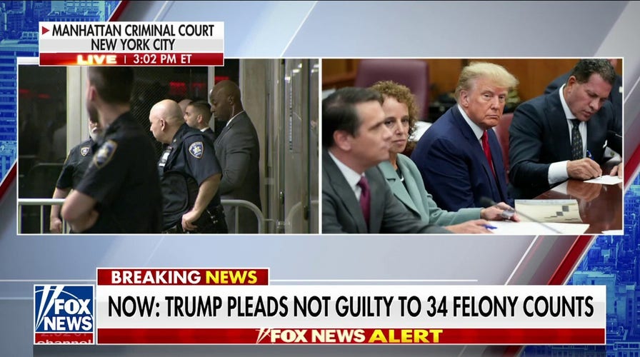 Trump indictment unsealed after former president pleads not guilty to 34 felony counts