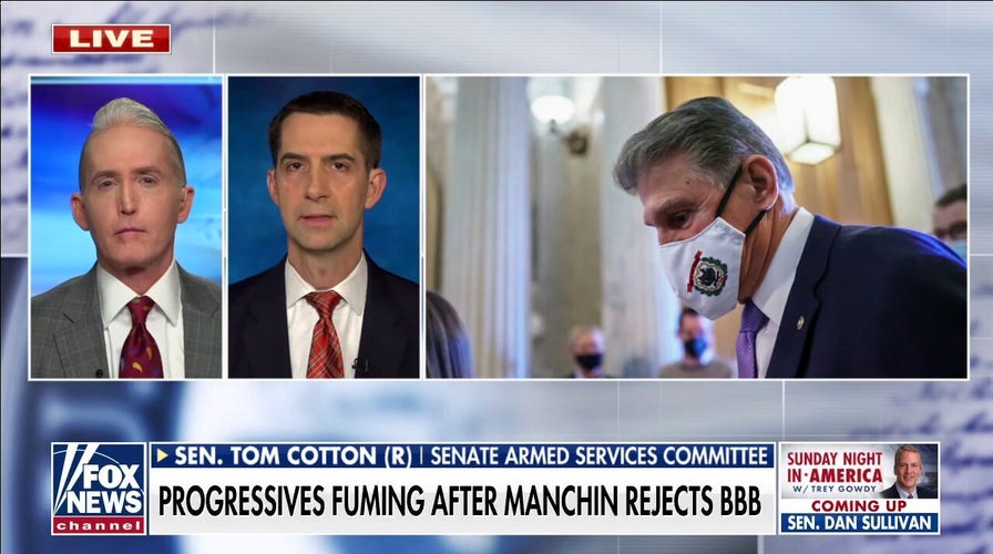 Build Back Better and Manchin battle is really about Democrats trying to seize power: Tom Cotton