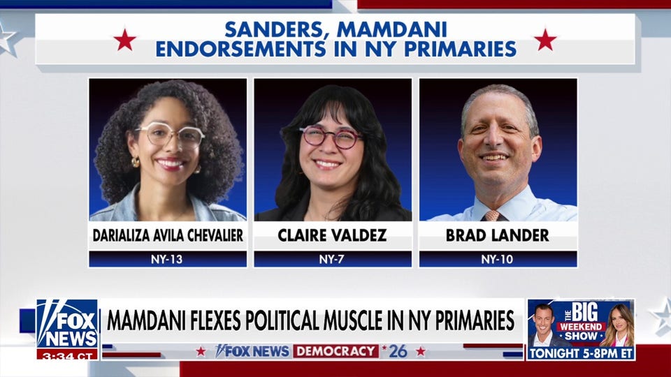 Mamdani backs fellow socialists in NY primaries