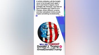 Trump WARNS: 'A whole civilization will die tonight'