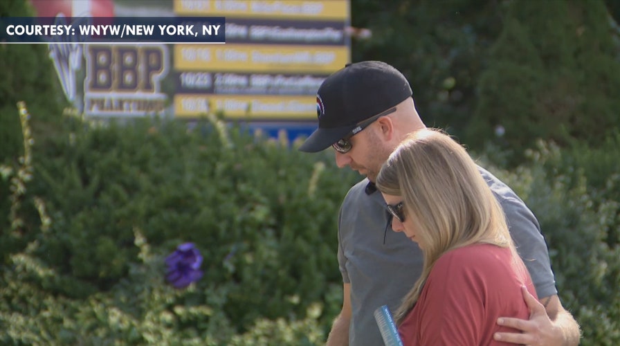 Grieving parents of Gabby Petito visit memorial for their daughter